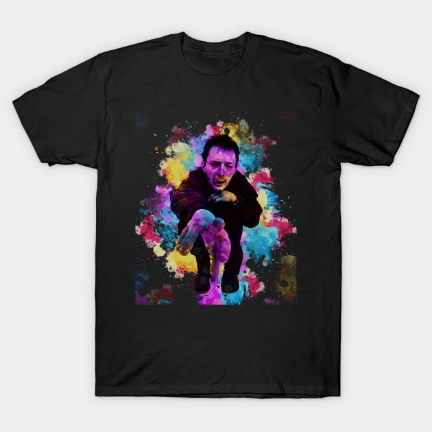 Thom Yorke ~ Watercolor Illustration T-Shirt by Punyaomyule